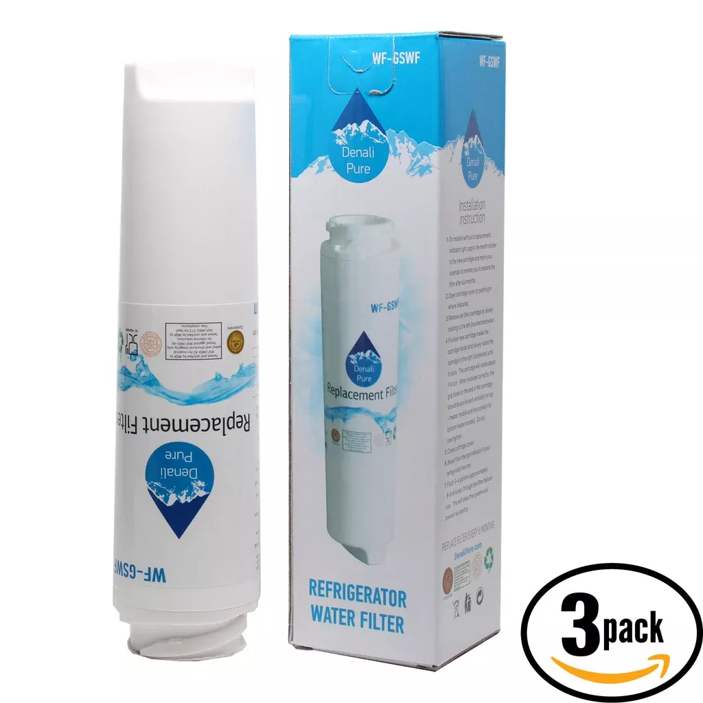 3-Pack General Electric 100810A Refrigerator Water Filter Replacement