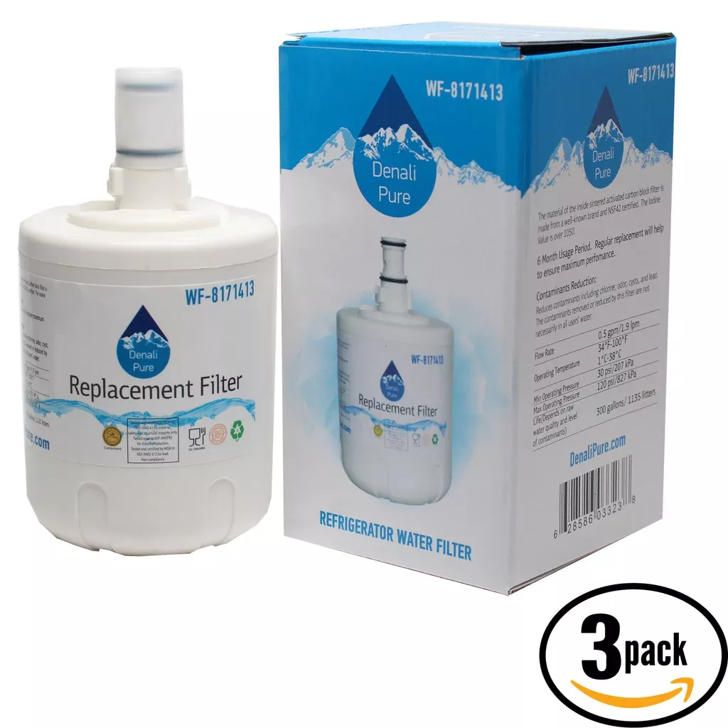 3-Pack Kenmore/ Sears 106632993 Refrigerator Water Filter Replacement