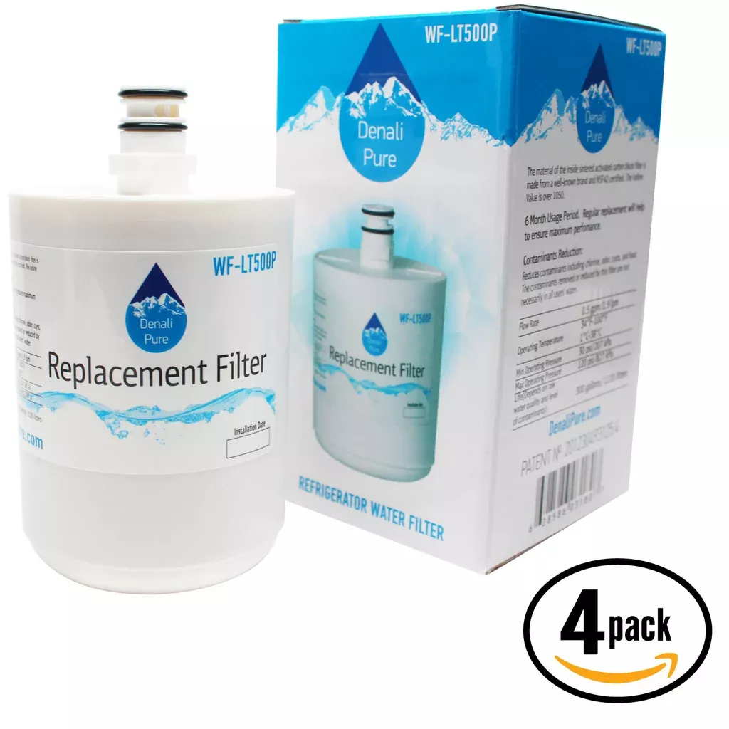 4-Pack Sears/ Kenmore 09890 Refrigerator Water Filter Replacement