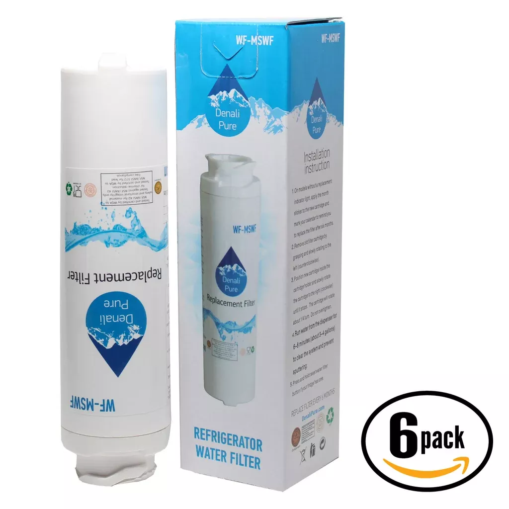 6-Pack General Electric DSS26DHWCSS Refrigerator Water Filter Replacement