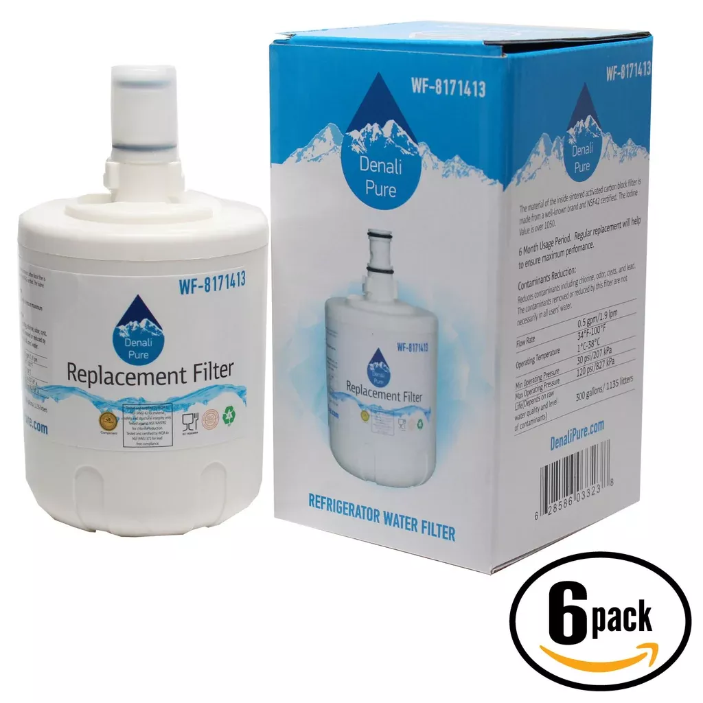 6-Pack KitchenAid KTRA22ELSS00 Refrigerator Water Filter Replacement