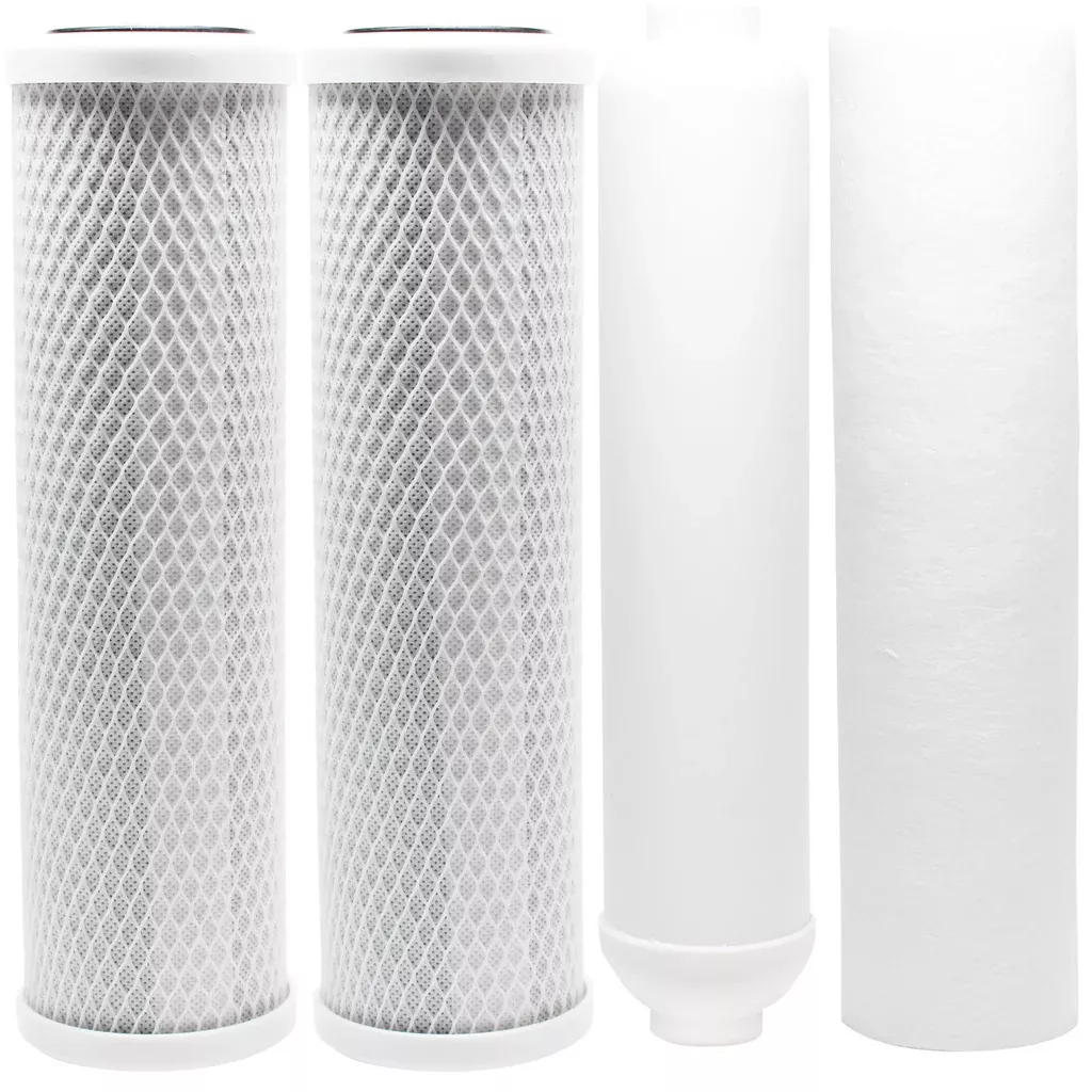 Replacement Filter Kit for AMI AAA-505 RO System - Includes Carbon Block Filters, PP Sediment Filter & Inline Filter Cartridge