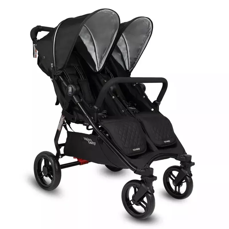 Slim Twin Double Stroller - Black