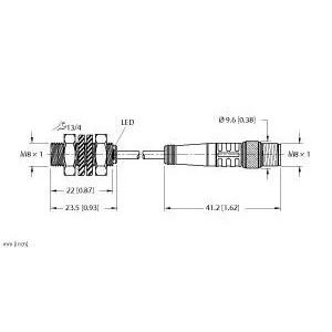 TURCK BI2-EG08K-AP6X-0.2-PSG3M Inductive Sensor