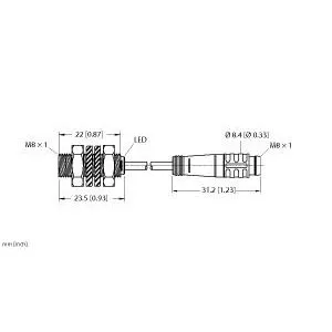 TURCK BI2-EG08K-AP6X-0.3-PSG3 Inductive Sensor